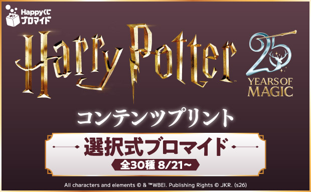 Happyくじブロマイド『ハリー・ポッターと賢者の石』コンテンツプリント 場面写