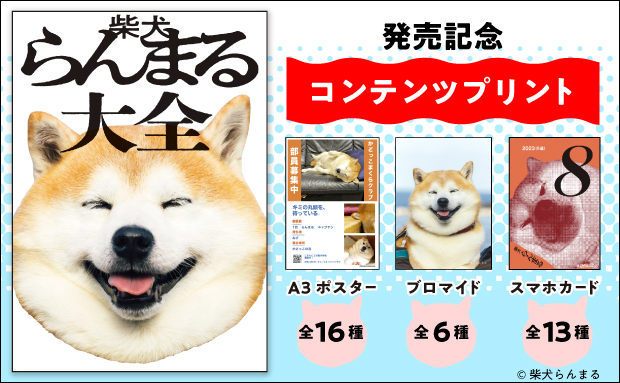 『柴犬らんまる大全』発売記念コンテンツプリント【2L】